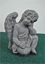 Sitting Boy angel measures 9
