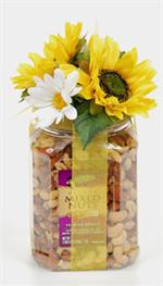Deluxe Mixed Nuts with  Sea Salt. Premium Quality cashews, almonds, pecans, brazil nuts, hazelnuts (filbert), 2lbs. 8 oz of pure nutty fun.    Need it today? Call by 2 P.M and your gift will be hand delivered the same day