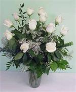 12 White Roses LaRosa's Flowers O'fallon, IL