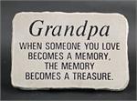 When someone you love becomes a memory, the memory becomes a treasure. Stones measure 15 x 10 with stands
