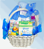 Our Huggums basket has everything  the new mother needs when she brings her new bundle of joy home. Filled baby wipes, bottle, lotions, powers, bib, and much more. Say “welcome home” with our huggums basket for the new baby boy. Basket is filled with, on 
