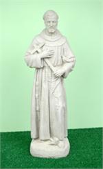 Garden statue of St. Francis measures 24