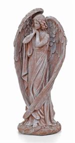 Under Her Wings is a standing angel and measures 18